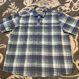 Wrangler men’s button front fishing shirt. New